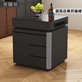 可移动独立木定制长班可独台餐边柜台岛单柜板岩多功能家用小岛