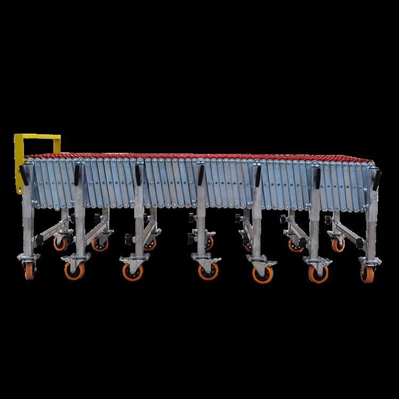 卸货神器卸车装货滑梯搬运下货滑道福来轮无L动力轨VV道伸缩输送