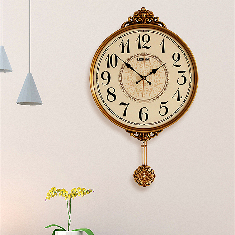 挂钟客厅创意简k尚静表钟音个性时J约大气墙上挂表欧式家用