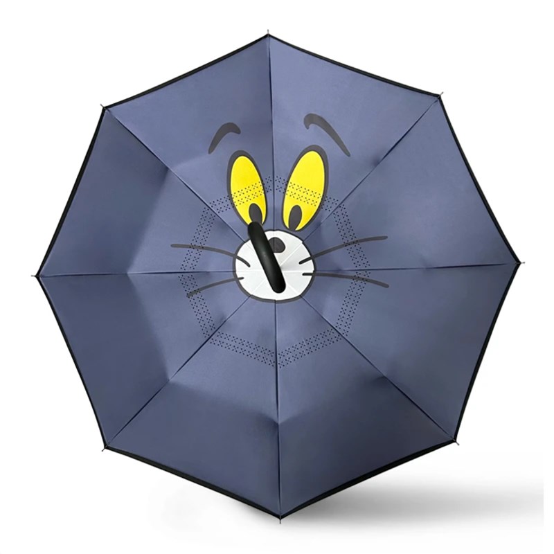 创意可爱卡通反向伞大号r双层加厚结实耐用学生雨伞车载长柄伞免