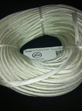 定纹管Ф16 玻纤套管16mm 阻燃耐高温 抗老化 白色 50米/卷