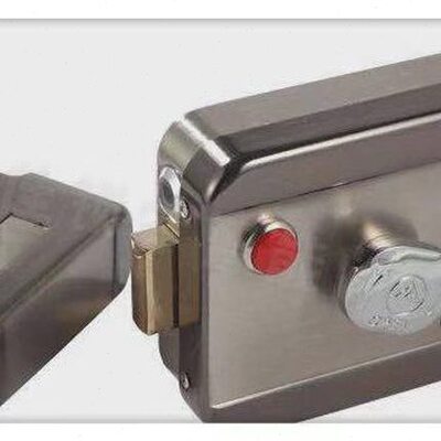 宏泰智能灵性锁DJ06电机锁按钮式灵静锁楼宇门电控锁防盗门静音锁