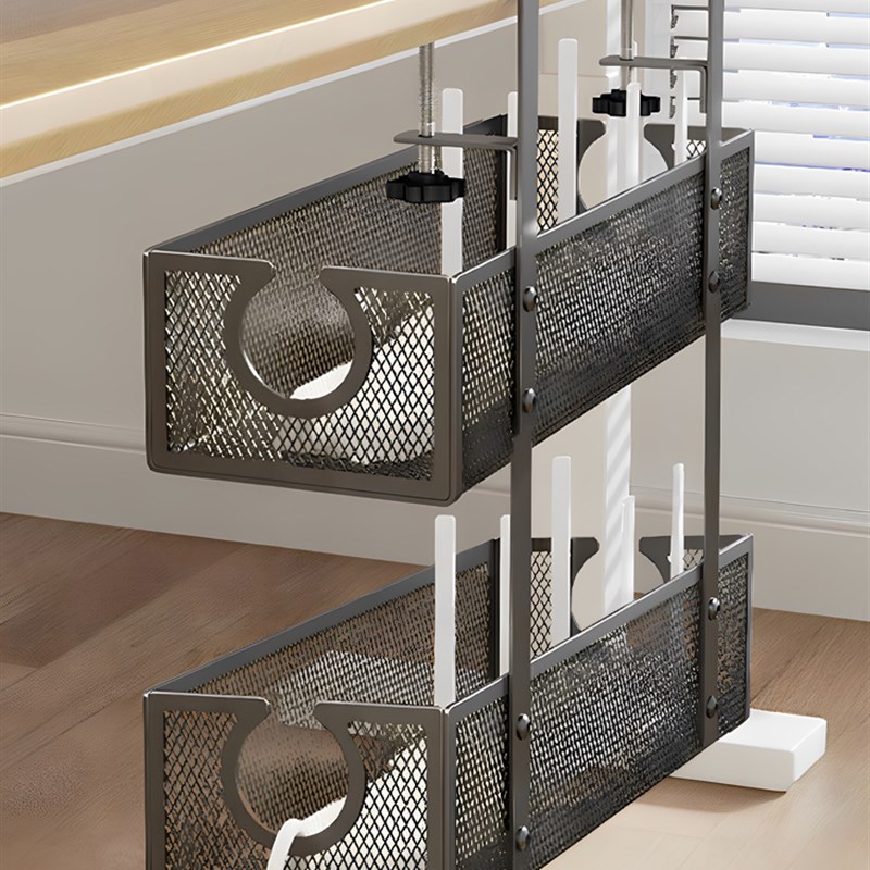 采购产品桌下电缆管理架,电源线槽组织者,电线存储,办公工作M站,