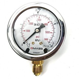 1德国MBB06B 63表盘40MPA 400 YN60 压力表DMASS德玛仕EN837