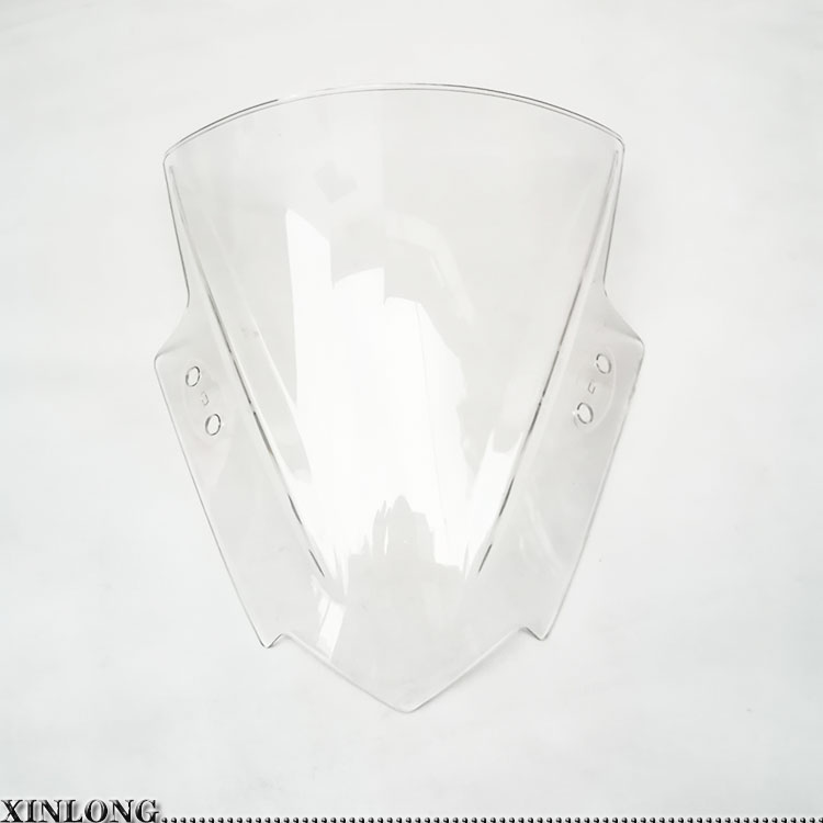 摩托跑车趴赛小忍者永源战隼235400原改装彩色黑前挡风玻璃遮水板