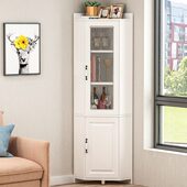 轻奢转角柜墙角柜三角酒柜书柜拐角边角置物架角落收纳储物柜客厅