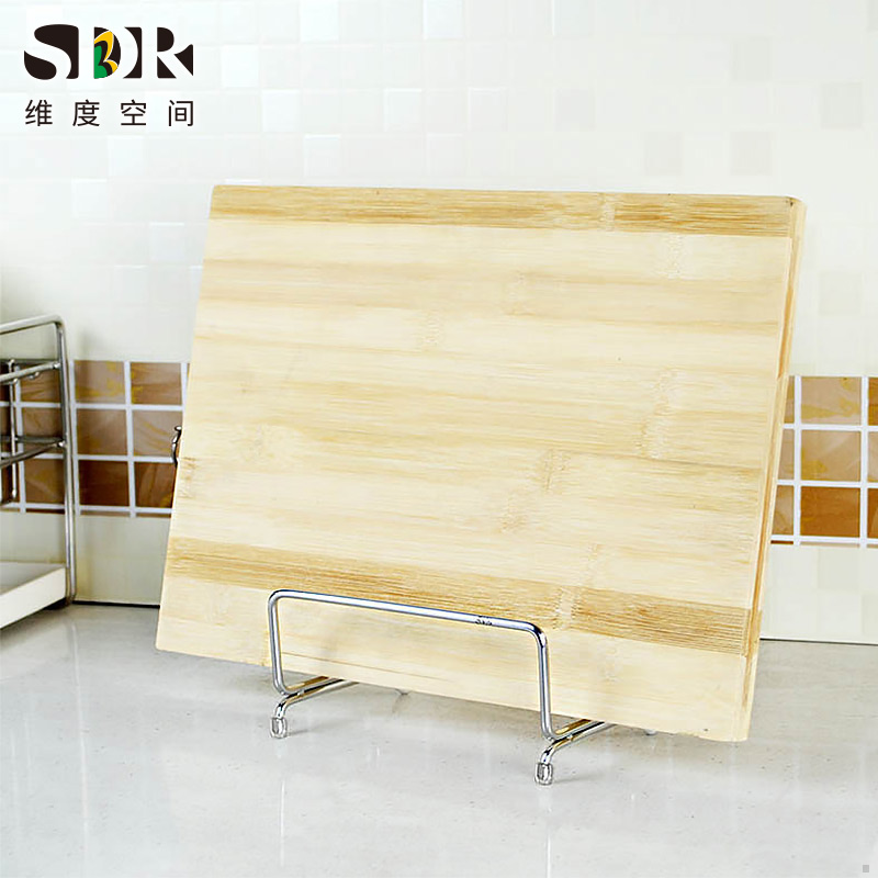 厨房置物架菜板架砧板架收纳架坐式落地加厚免打孔304不锈钢家用