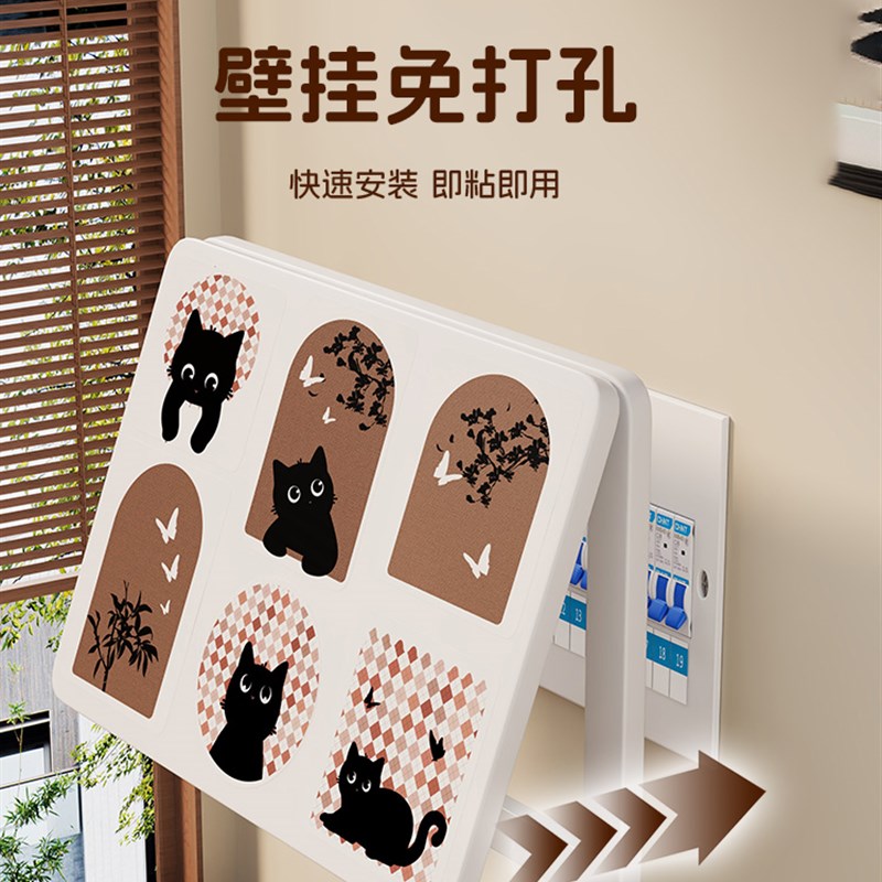 电表箱装饰画客厅电闸总开关挂画壁弱电箱电表箱挂式免打孔遮挡画