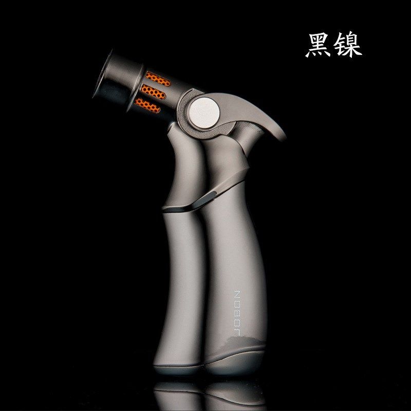 Z659金属防风四直冲火苗喷枪可户外烧烤点雪Q茄打火机个性喷火枪
