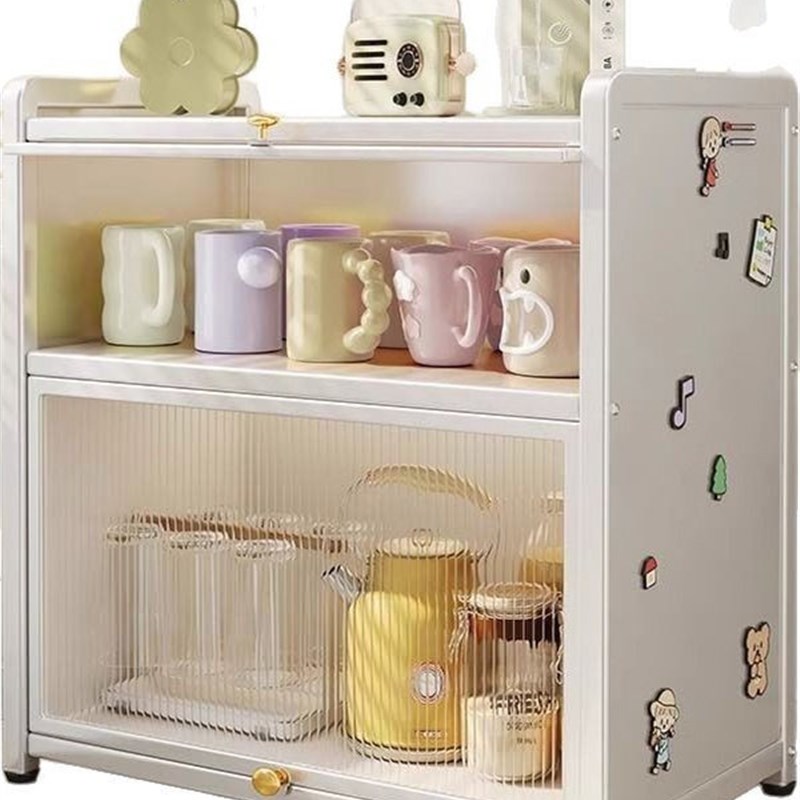 防尘水杯收纳柜杯架客厅水吧办公室F桌面放咖啡玻璃杯防尘置物架