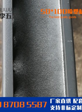 100*50带盖板防火色小型明装电缆桥架铁皮超市商用轨道灯网线线槽