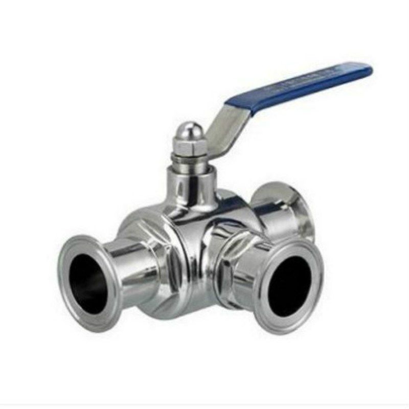 不锈钢卫生级快装三通球阀镜面快装三通球阀快装三通球阀DN577689