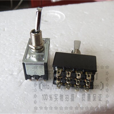 进口日本PILOT 6403钮子开关3A250V 6A125V 12脚3档摇头开关扇柄