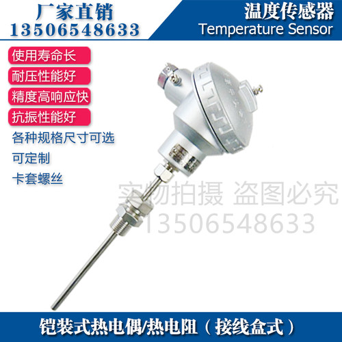 西崎热电偶WRNK-321 WRNK-331铠装式热电偶K型温度传感器测温探头