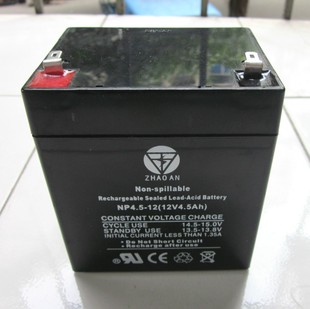 12V4.5AH蓄电池 20HR12V免维护蓄电池4AH UPS楼宇对讲12v4.5A电瓶