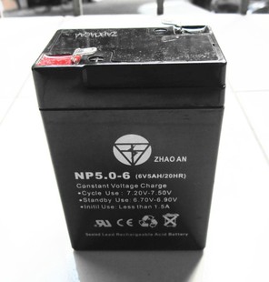 楼宇对讲 应急灯 6v5A电瓶替6V4.5A6v4ah 电子称 6V5AH童车蓄电池