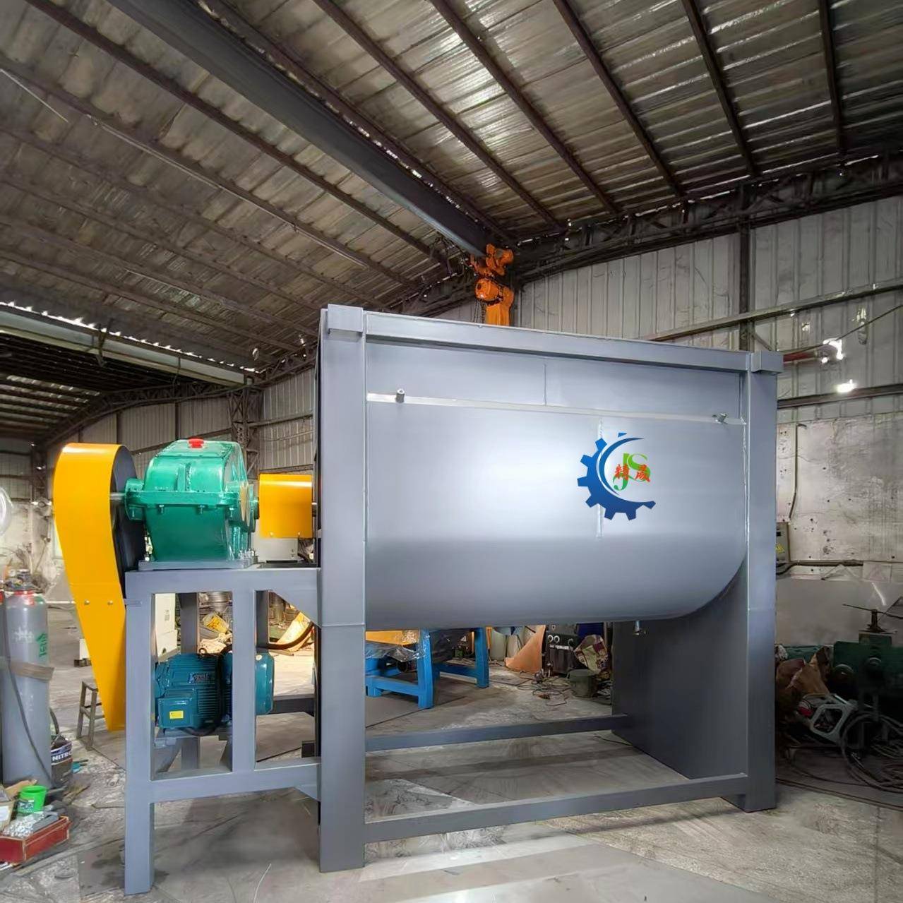 卧式自动计量型不锈钢搅拌机干粉混合剂拌料出料机稠厚料桨搅拌罐