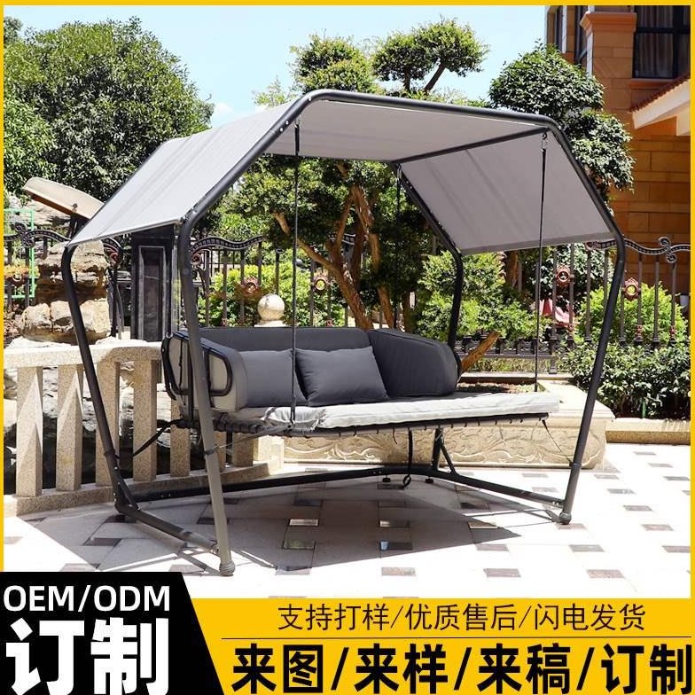 订制秋千椅吊椅单人带篷天井现代简约布艺铁艺户外花园休闲