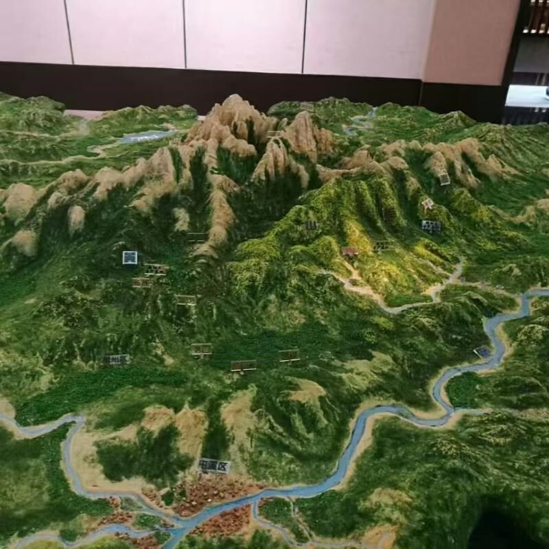 定制地形地貌沙盘模型制作中国地图乡镇城市规划交通X线路军事演