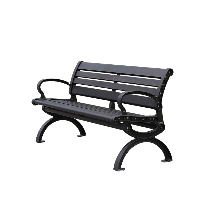 公园椅户c外长椅庭院靠背椅广场休闲铝合金长凳带防腐木休闲椅定