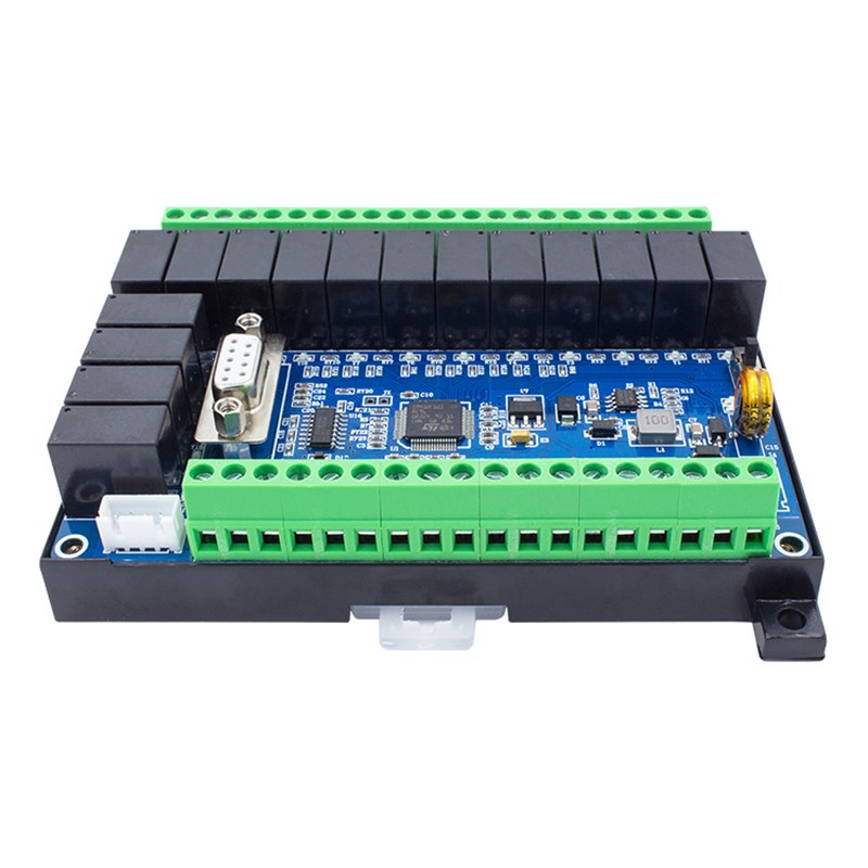 国产 PLC工控板 FX1p-32M 28M 30M 继电器简易控制器 在线监控