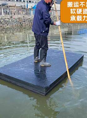 特硬高密度泡沫板泡沫船浮板实心浮筒钓鱼用浮台新型加厚加硬水上