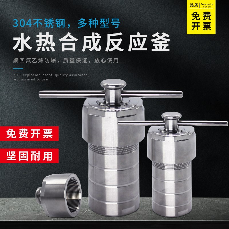 叠泰科技水热合成反应釜不锈钢四氟内衬溶样实验室高温高压消解罐