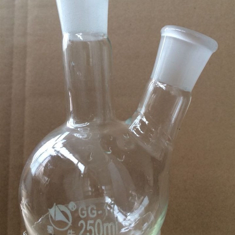 【蜀牛】两口烧瓶圆底烧瓶250ml标准磨口24/29 24*2实验烧器