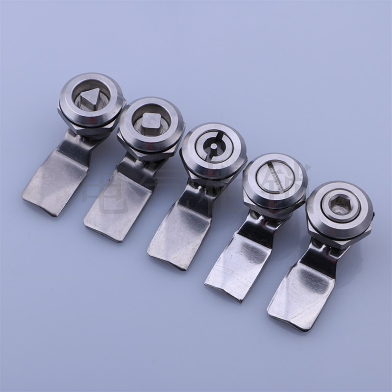 海坦 MS705三角不锈钢 配电柜门 不锈钢机柜圆柱锁 翼型锁