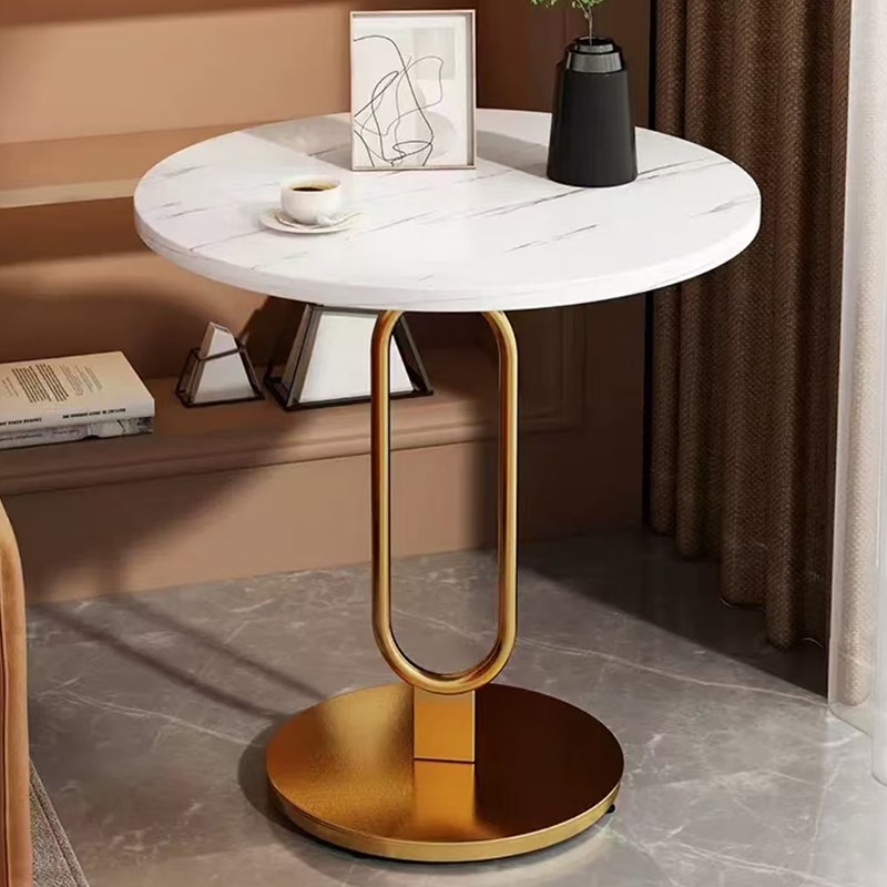 意式北欧沙发边几极简小圆桌客厅家用茶几角几卧室创W意床边小桌