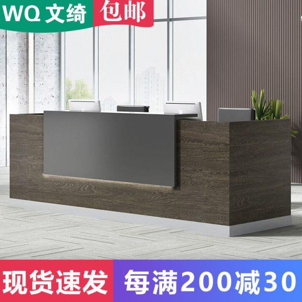 办公室家具前台接待台收银吧台咨询台简约现代公司幼儿园迎宾前台