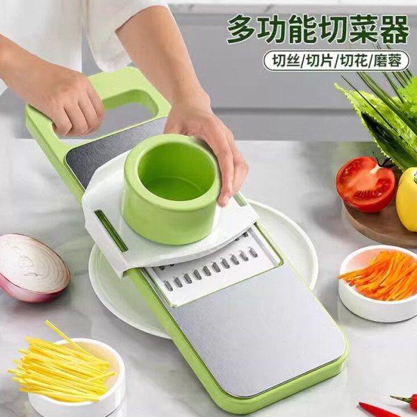 家用土豆丝切丝器多功能厨房切菜神器不锈钢萝卜擦刨丝大蒜切片