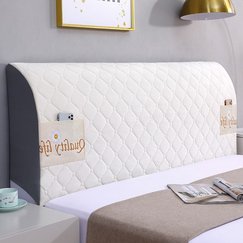 床头套罩四季通用新款全包加厚防尘F床头盖布罩高档可拆洗床靠背