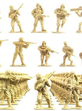 现货100Pcs Sdier Model Kit Play Sadtray  Do Plast