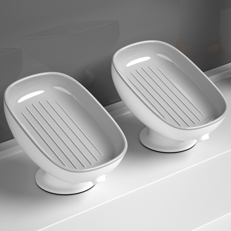 轻奢肥皂盒香皂置物架卫生间免打孔吸盘壁挂式沥水架家.用收纳神