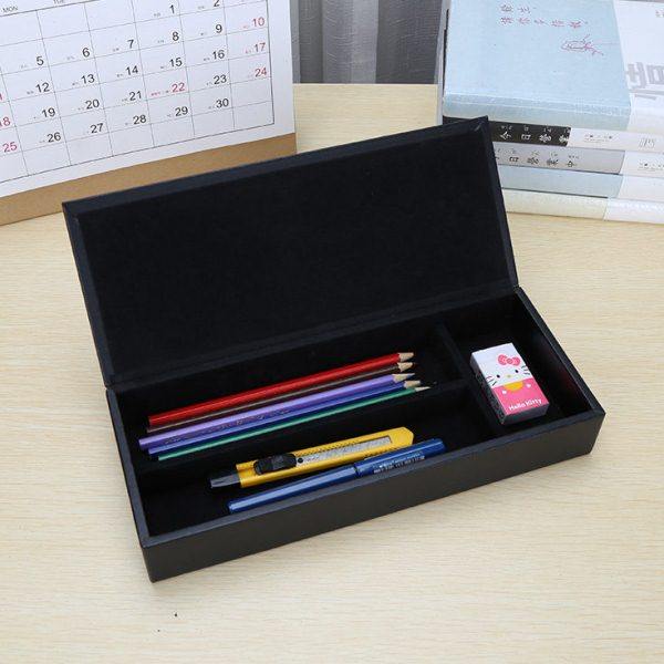 创意皮革笔盒带盖铅笔钢笔文具盒商务酒店简约办公桌面分格收纳盒,文具电教/文化用品/商务用品,文具整理盒,淘宝优惠券,粉丝福利购,淘宝优惠卷