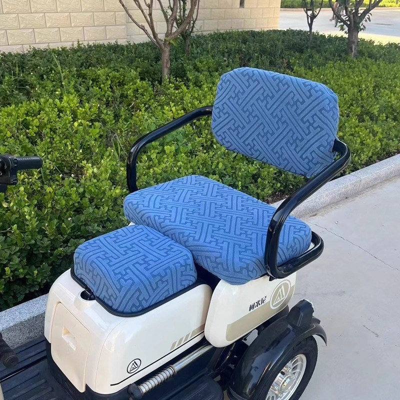 爱玛雅迪乐酷小鸟艾美达金彭万仕达台铃三连坐电动三轮车座套坐垫