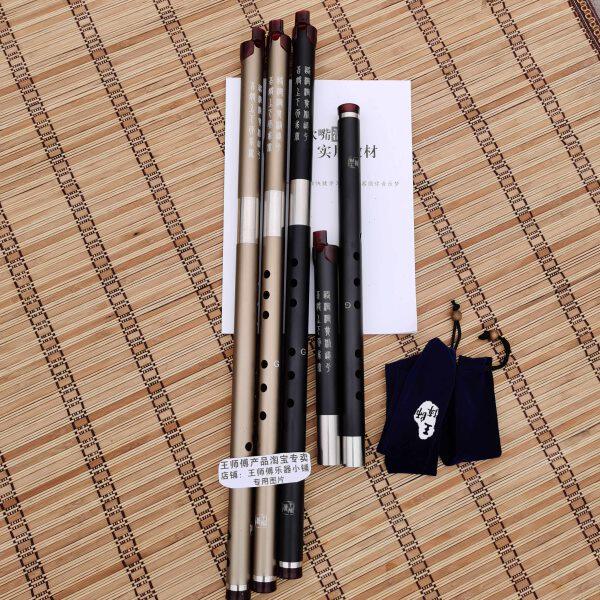 王师傅加吹嘴助吹八孔铝合金双节洞箫南箫金属箫专业G调箫配吹嘴