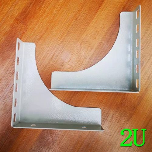 弱电箱19英寸交换机安装固定支架 功放录像机音响固定配件2U铁件