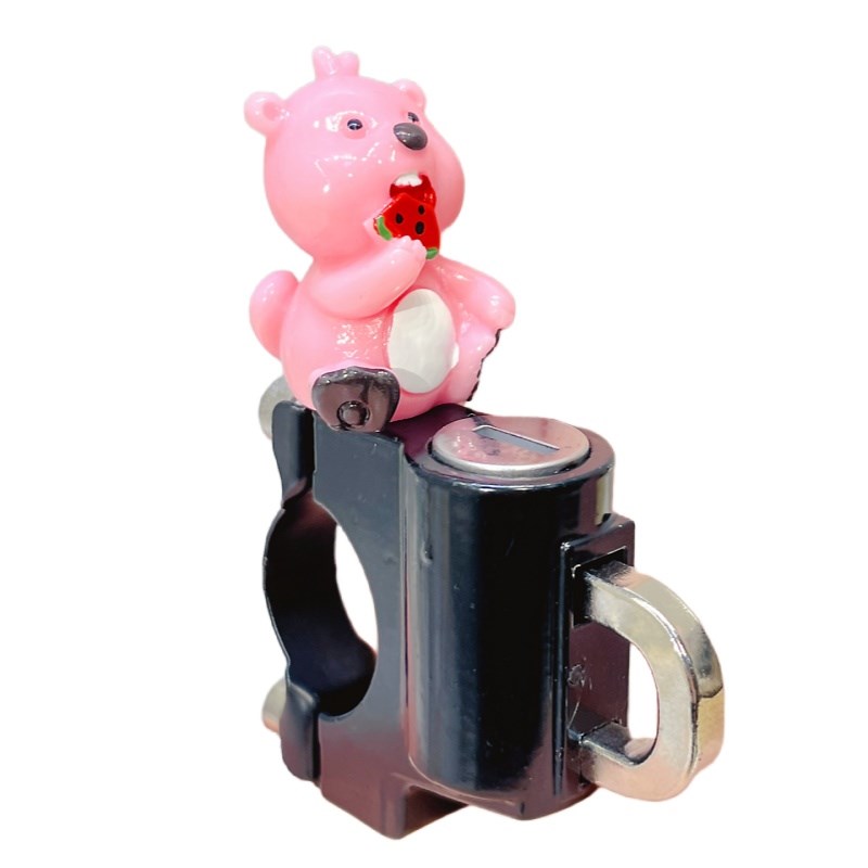 电动车头盔锁防盗锁固定可爱卡通小狗狗电瓶车安全帽挂钩锁扣