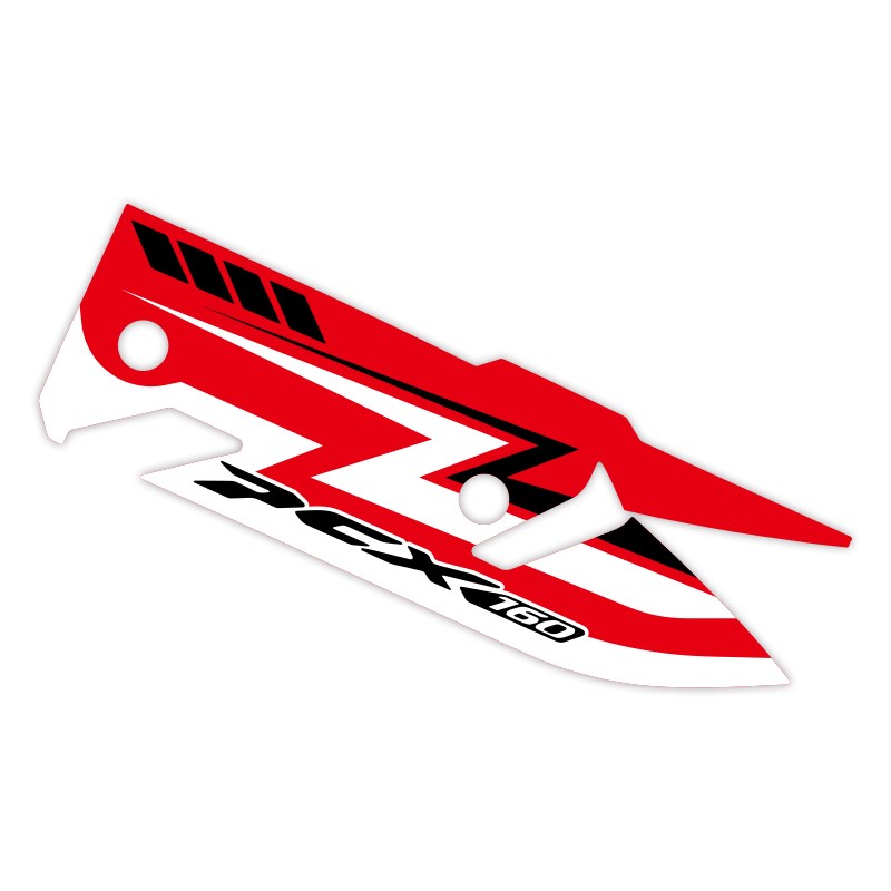 适用本田PCX160排气管贴花摩托车改装防烫贴防水保护贴纸装饰拉花