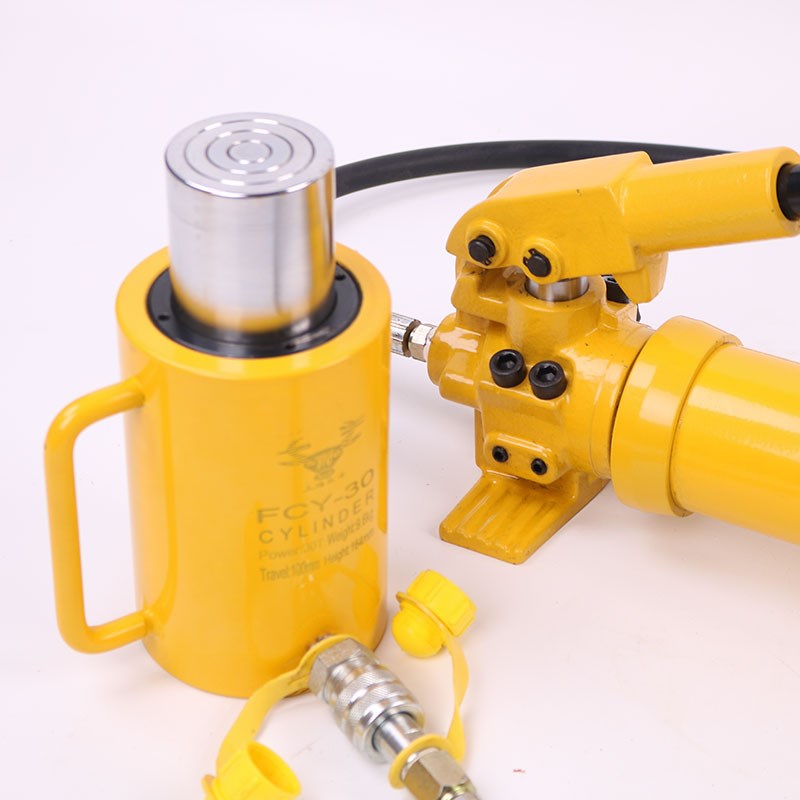 HUGO分离式液压千斤顶沪工10T20T30T50吨超薄分体式油压起重工具