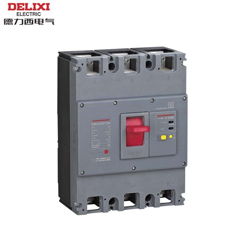 德力西空气开关带漏电保护CDM3LS断路器100A160A塑壳200A250A400A
