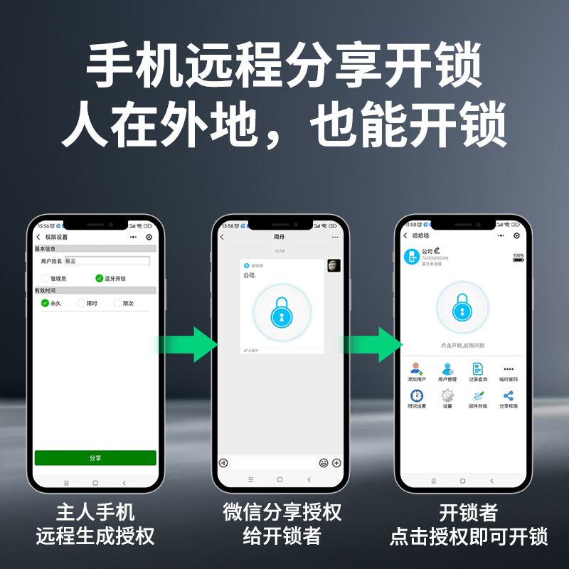 玻璃门指纹U型锁办公室商铺店铺室外智能电子插锁挂锁密码锁