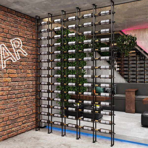 红酒架卡座隔断铁艺屏风展示架葡萄酒架装饰餐厅酒吧胡桃里工业风