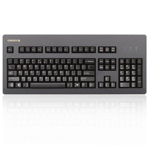 樱桃（Cherry）G80-3000LSCEU-2 游戏办公机械键盘 黑色 青轴