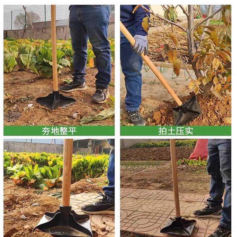 夯土器打夯工具 重型夯实地基农用工具地面压实夯平地面压土凿岩