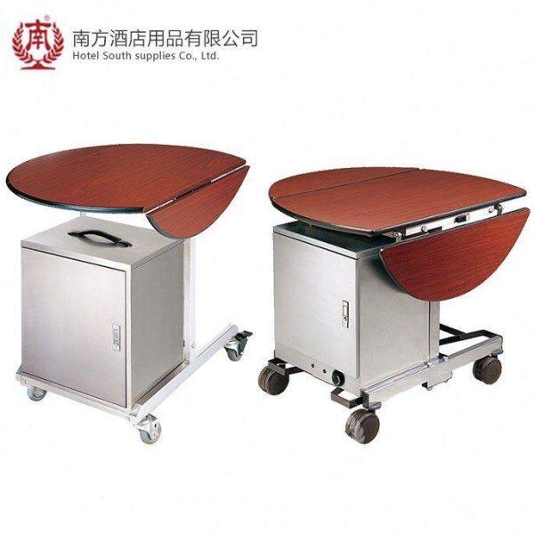 南方C-7849AB折叠豪华客房送餐车电热保温箱客房餐用服务车酒店