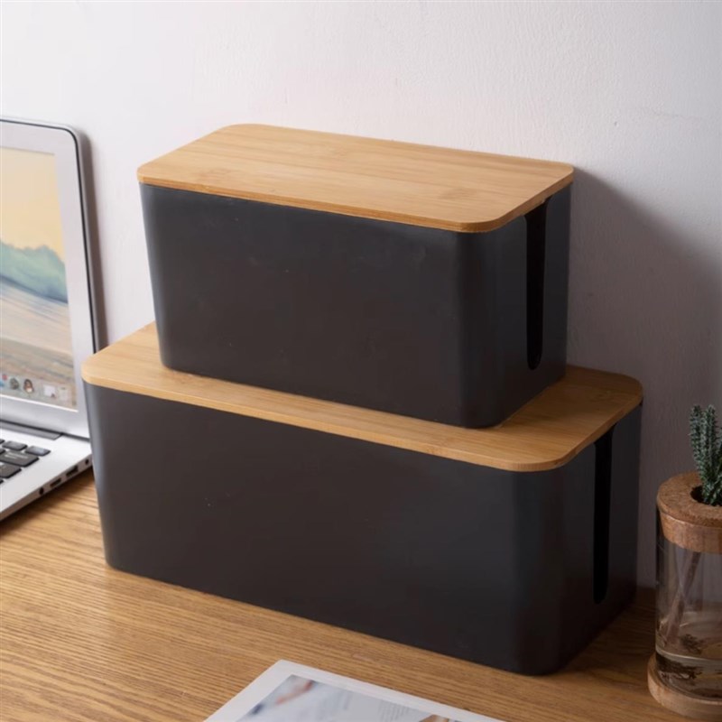 电线整理盒装饰盒理电脑线插座插板电源集线盒路由器收纳线盒遮挡