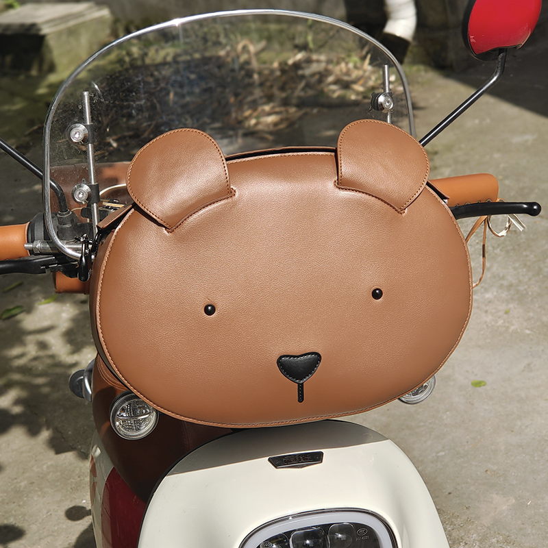 维尼熊车头挂包电动摩托车踏板车尾包骑士包复古装饰改装配件大全